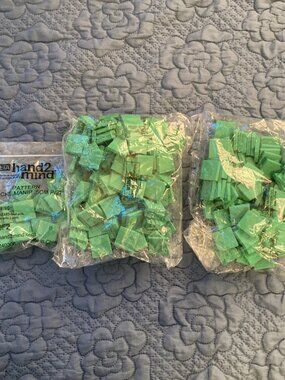 Lot Of Approximately 100 Hand2mind Green Blocks For Math